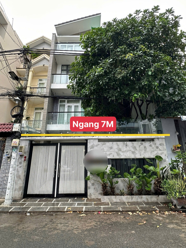 NHÀ BIỆT THỰ NGANG 7x22M - 4 TẦNG - HẺM 10M - 1/...