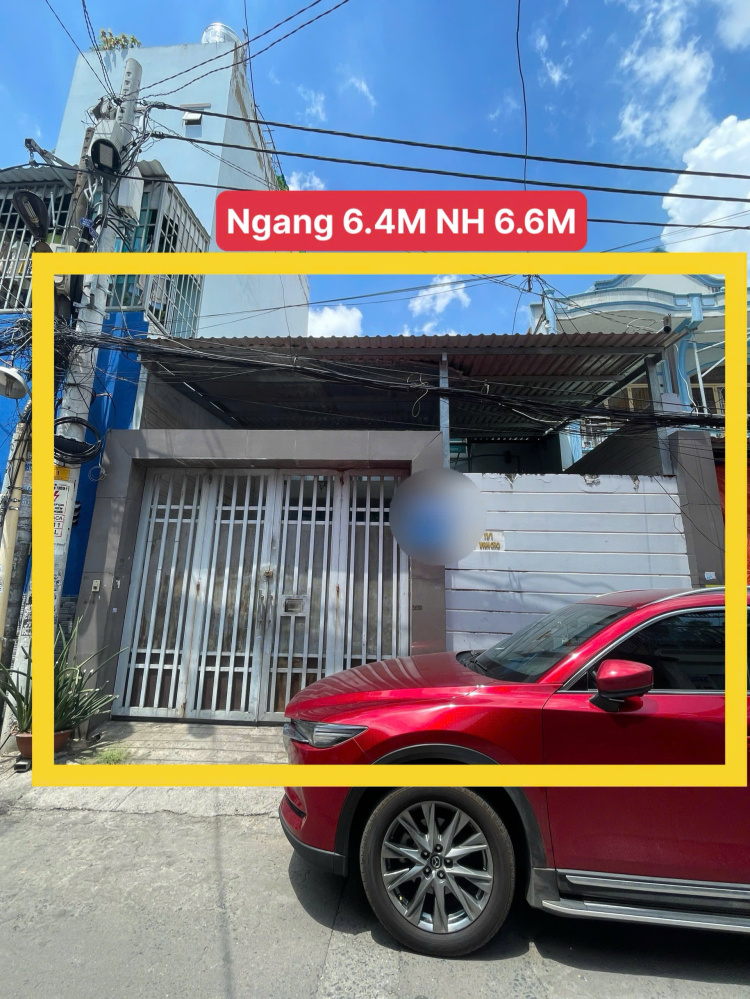 Đất Ngang 6.4x19.5m NỞ HẬU - XÂY ĐƯỢC HẦM - Sẵn...