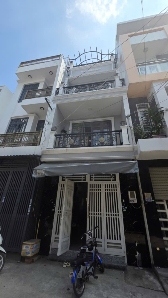 NHÀ 4 TẦNG QUẬN BÌNH TÂN - 4❌10M - HẺM THÔNG XE...