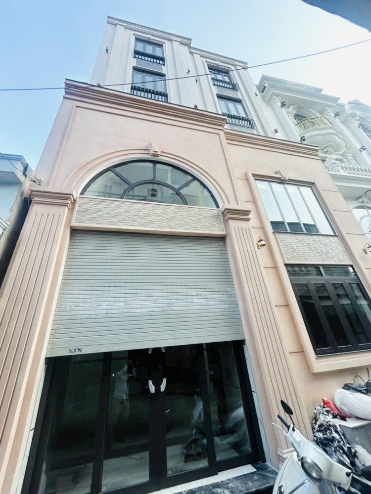 NHÀ 5 TẦNG XÂY MỚI - 8x8m - 5pn - HẺM XE HƠI - KHU HL2 - GẦN BỐN XÃ