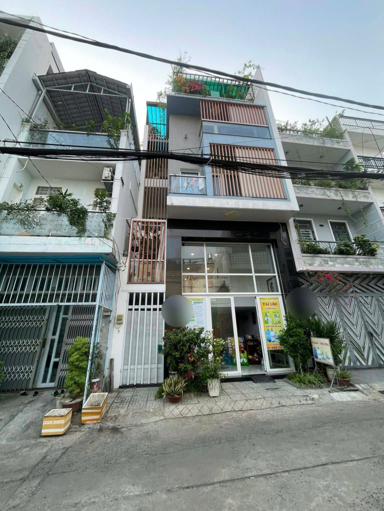 NHÀ 1/ ĐÚC 5 TẦNG - KHU PHÚ THỌ HOÀ - 6.1x12.8m - HẺM XE TẢI - 6PN - THU NHẬP 20tr